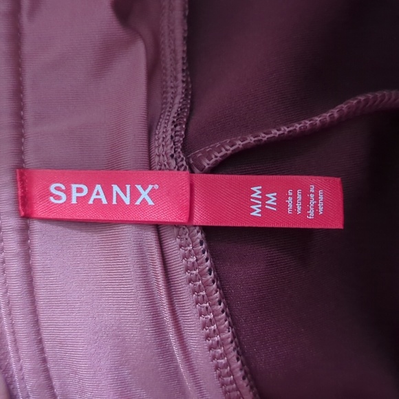 Spanx Faux Suede Leggings in Rich Rose | NWOT - Picture 5 of 5